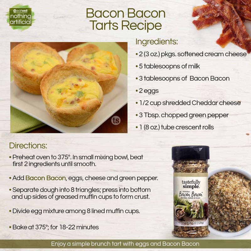 Tastefully Simple Bacon Bacon Seasoning, 4.25 Ounce