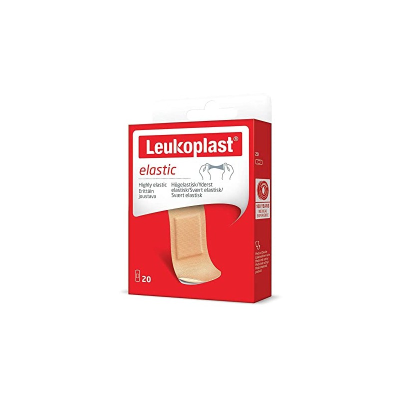Leukoplast Elastic - Cerotto Elastico 28 x 72 mm, 20