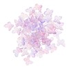 ARTIBETTER 50 Pcs Glass Crystal Butterfly Beads Animal Spacers Charms