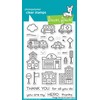 Lawn Fawn LF2327 Village Heroes 4x6 Clear Stamp Set