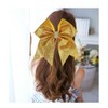 Glitter Hair Ties with Bows Red Hair Elastic Ties Hair