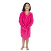 Leveret Kids Robe Boys Girls Solid Hooded Fleece Sleep Robe