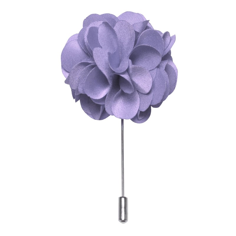 RBOCOTT Lavender Tie Necktie and Pocket Square with Lapel Pin