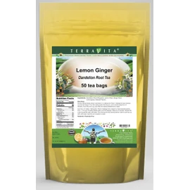Lemon Ginger Dandelion Root Tea (50 tea bags, ZIN: 562551)