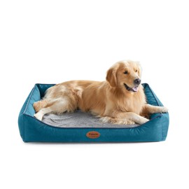 Tidore Orthopedic Dog Beds for Medium Large Dogs, Durable Egg Crate Foam Sofa Dog Bed wit Washable Removable Cover,Waterproof Lining and Nonskid Bottom,Pet Bed for Large Dogs (Peacock Blue, X-Large)