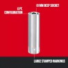 CRAFTSMAN Deep Socket Metric 1/4 Inch Drive 10mm 6 Point