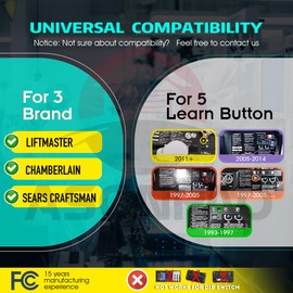 1 for 877MAX Premium Universal Wireless Liftmaster Garage Door Opener Keypad 3-Year-Warranty