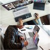 Varhomax Glass Desk Whiteboard with Storage, Desktop Organizer to-do List