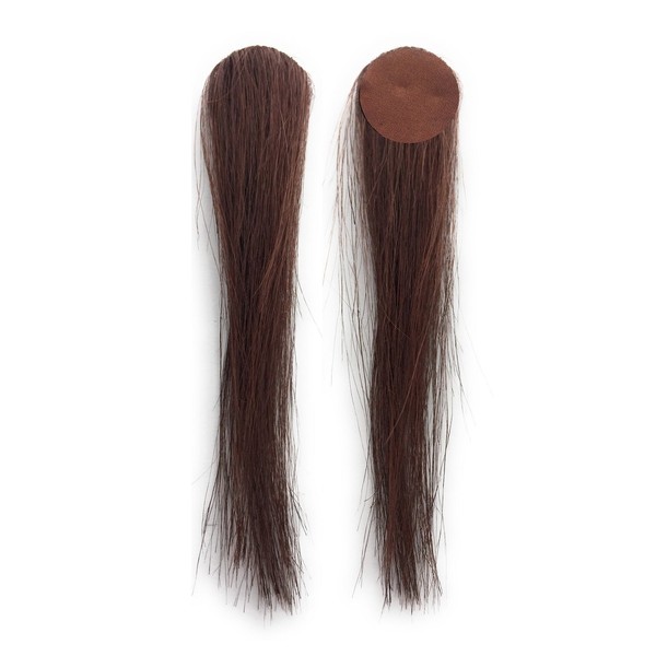 Alopecia areatic, with attached videos; Tulle Cure (M size) (brown) Wig body 30 bundles + 40 hypoallergenic dedicated seals included. *Circular hair removal part supports diameter 2.5 cm (10 yen coin