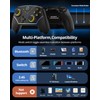 Multi-Platform Wireless Controller, PC Gaming Controller with 2.4G Adpater/Hall Joysticks/Hall