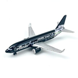WngAur Alaska Airplane Model, Die-cast Metal Model Planes with Plastic Parts, Suitable for Collection and Gifts, N538AS