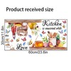 FUFUQUARE Kitchen Wall Stickers Inspirational Quote This Kitchen is Seasoned