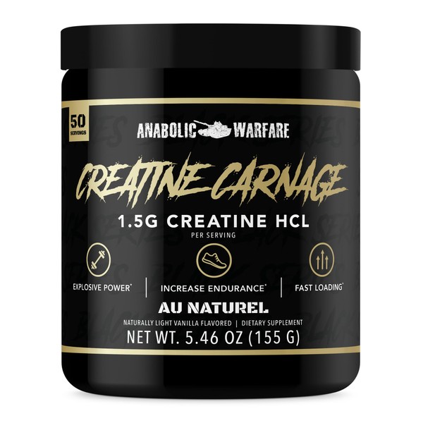 Creatine Carnage, Creatine HCL, Supports Optimal Strength, Endurance, Muscle Mass,