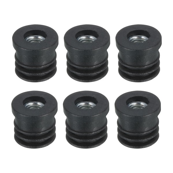 QUARKZMAN Pack of 6 Inserts for Round Pipe with M6