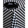 Creative Converting Plastic Banquet Table Cover, Black Check - 108x54in