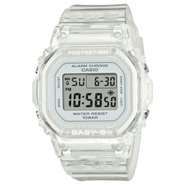 Casio BGD-565S-7JF Women's Skeleton Wristwatch, white skeleton, Compact size, water resistant to 10 ATM