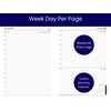 2026 A7 Diary Week Day Per Page - Compact Navy