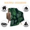 YeeJu Tropical Throw Blanket 50x60 Green Plant Leaf Blanket Throw
