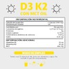 Vitamina D3 K2 MCT Oil Sin Azcar - Suplemento Alimenticio