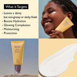 Haruharu Wonder Black Rice Moisture Airyfit Daily Sunscreen SPF50+/PA++++, Broad Spectrum UVA/UVB, Octinoxate & Oxybenzone Free, Reef Safe Formula, Non-Greasy Velvet Finish (50ml)