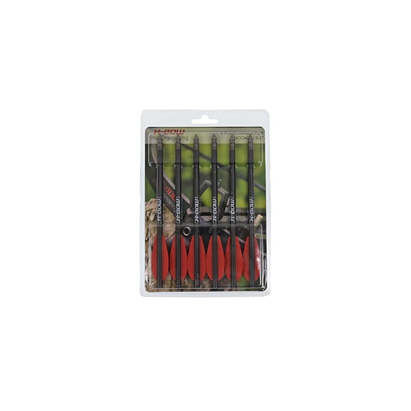 X-Bow FMA Bolts - 6.5 Inch - Carbon - Pack