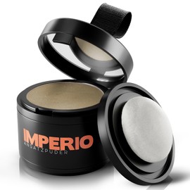 IMPERIO Root Powder - Hair Concealer for Hair Thickening for Women and Men, Waterproof Hair Makeup for Concealing Roots - 4 g (Medium Blonde)