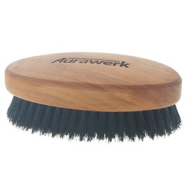 Aura Hair Brush Made of Oiled Pear Wood, Herr, Men Hair Brush with Soft Bristles, Men Brush