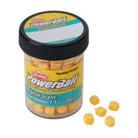 Berkley PowerBait Trout Nibbles Fishing Dough Bait, Yellow, Scent Dispersion Technology, Irresistible Scent and Flavor, Long-Lasting Formula