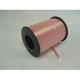 500 Yard Reel of Peach Florist Curling Ribbon. Gift Wrapping / Balloons / Party Favors