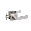TMC Privacy Bathroom Lever Lock Set for Interior Door,Heavy Duty Door Lock Handle,Satin Nickel Bed/Bath Room