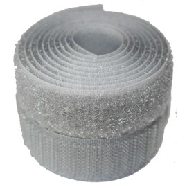 Silver 20mm Sew-on Hook & Loop Tape Alfatex® Brand supplied by the Velcro Companies - Various Lengths (Length: 2m)