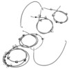 Caltric 705601492 Front & Rear Brake Hose Line For Can