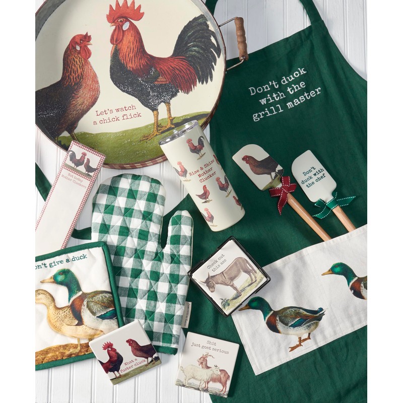 Primitives by Kathy double-sided silicone novelty cooking spatula/Farmhouse Collection/vintage art