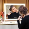 Gvnkvn Lighted Makeup Mirror, 17.3"x13" Hollywood Vanity Mirror with Led