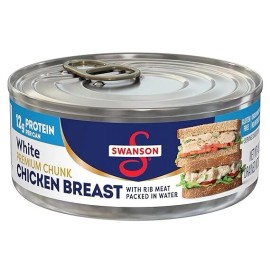 N/A Swanson White Premium Chunk Canned Chicken Breast in Water Cooked Chicken,4.5 oz