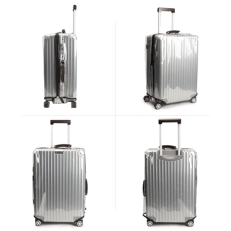 Linpr Transparent PVC Suitcase Protector, No Disassembly Required Clear Luggage