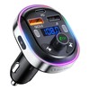 Bluetooth 5.3 FM Transmitter, SONRU Bluetooth Auto Radio Adapter, Metall