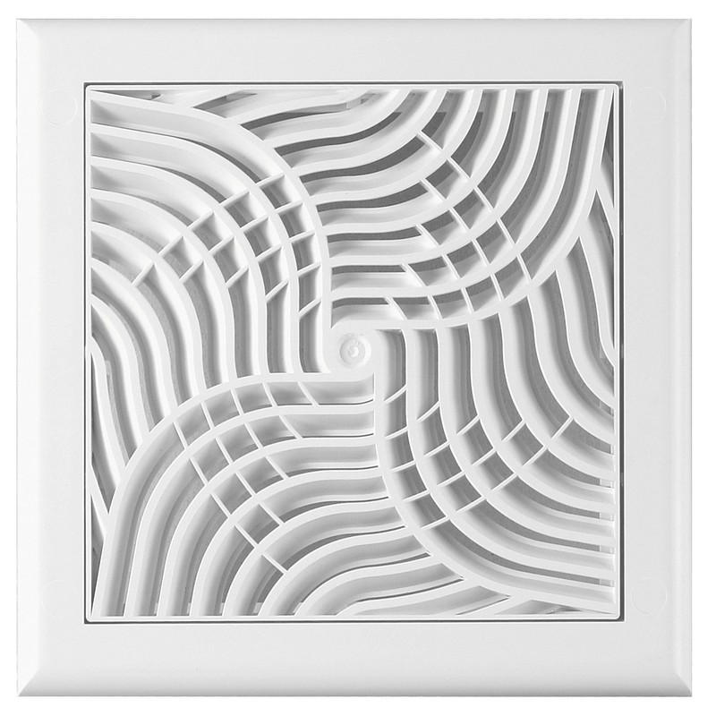 Wall, Ceiling Vent Grill Plastic White,Multi Directions air Flow Shaped