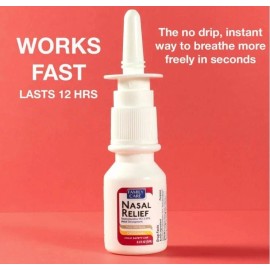 Family Care Nasal Relief 12 Hour Pump Mist Spray Oxymetazoline Decongestant 0.5 oz USA