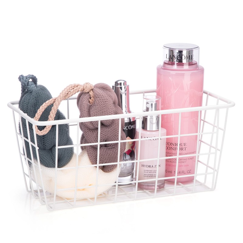 Hanging Kitchen Baskets Adhesive Sturdy Wire Storage Baskets with Kitchen
