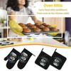 Oven Mitts and Pot Holders Sets of 4 Heat Resistant