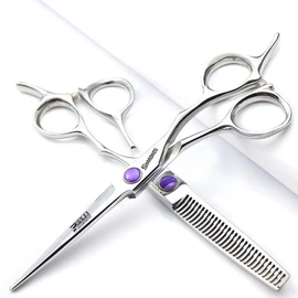 5.5/6/6.5 Inch Sharonds Hair Salon Professional Barber Scissors Hair Stylists Professional Hair Styling Tools Hair Scissors Set (5.5 Inch 2 Pieces)