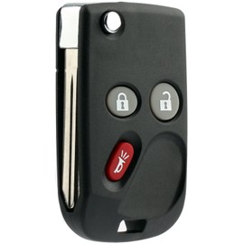 KeylessOption Keyless Entry Remote Control Car Flip Ignition Key Fob Replacement for LHJ011