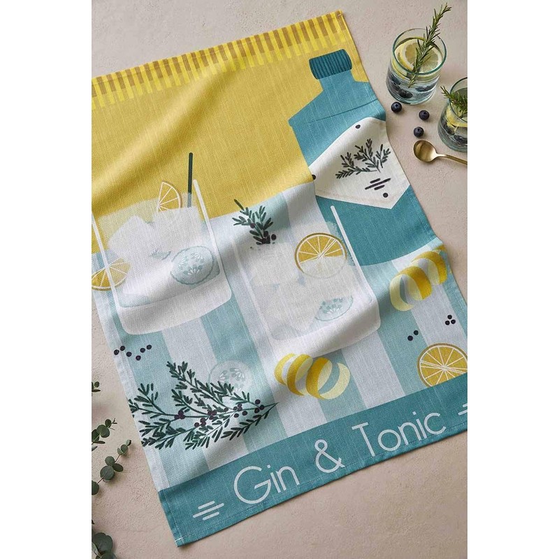 Coucke Tea Towel Gin Tonic 50 x 75 cm