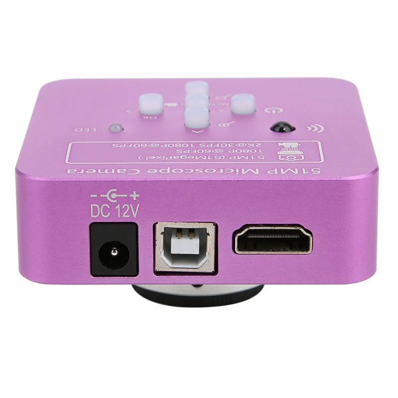 51MP 1080P 60FPS USB Industrial Microscope Camera Magnifying Glasses for