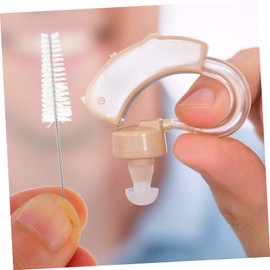 Baluue 2sets Power Hearing Amplifier Cleaning Brush Accessories Cleaning Rod for Nylon 5pcs*2
