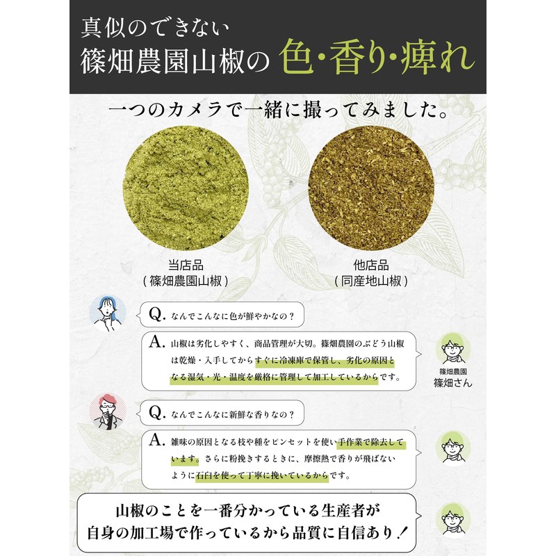 SPANION Japanese Pepper Granulated in Aritagawa City, Wakayama Prefecture, 0.4