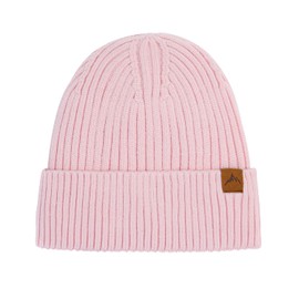 RANOME Warm Winter Hats Men Slouchy Beanies Women Knitted Skull Caps Fleece Hat Fashionable Lightweight Beanie Cold Weather Pink