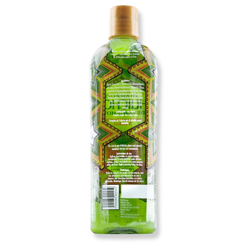 Shampoo Huichol Bergamota Té Verde (crecimiento) 400 Ml