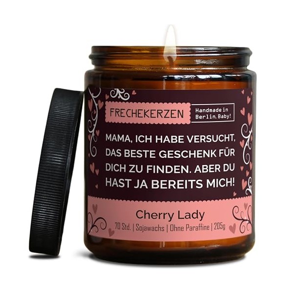 Lustige Duftkerze mit Spruch f√ºr Mama | Handgemacht aus Sojawachs